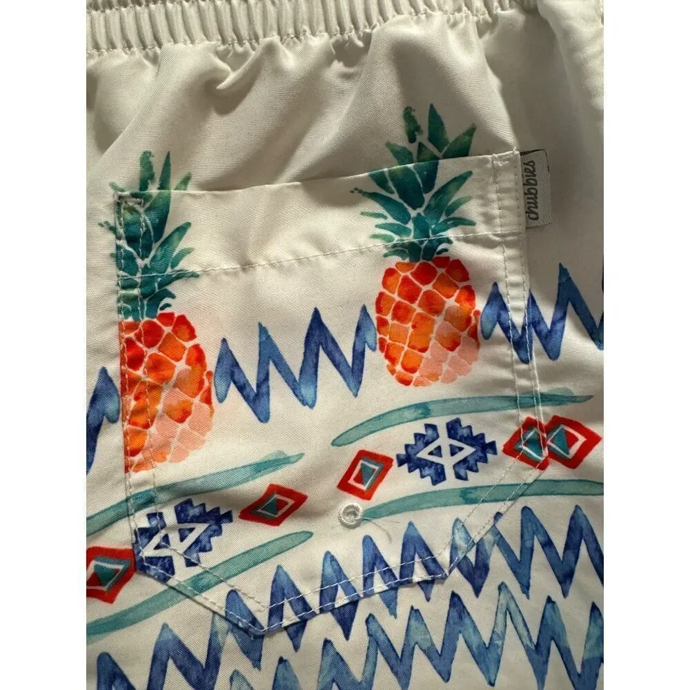 Chubbies Men's Pineapple Aztec Swim Trunks 7